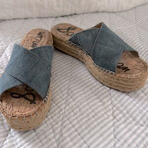 Sam Edelman Denim Espadrille Sandals